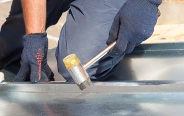 Moss metal flat roofing repairs