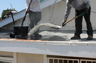 Moss flat roofing repair